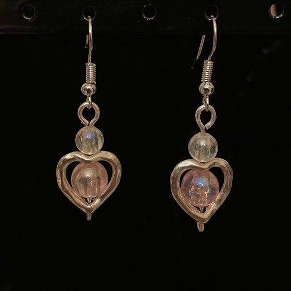 2/5/23***- 3 for $15 bubble heart earrings - Picture 2 of 2